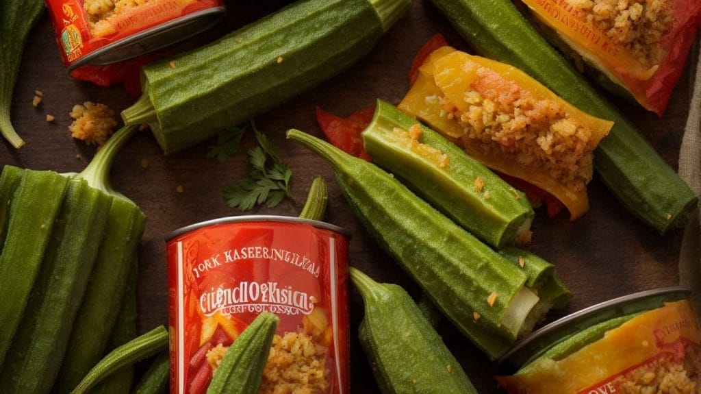 Discover delicious recipes using canned okra. Pair it with a can of ketchup for a tasty and convenient meal option.