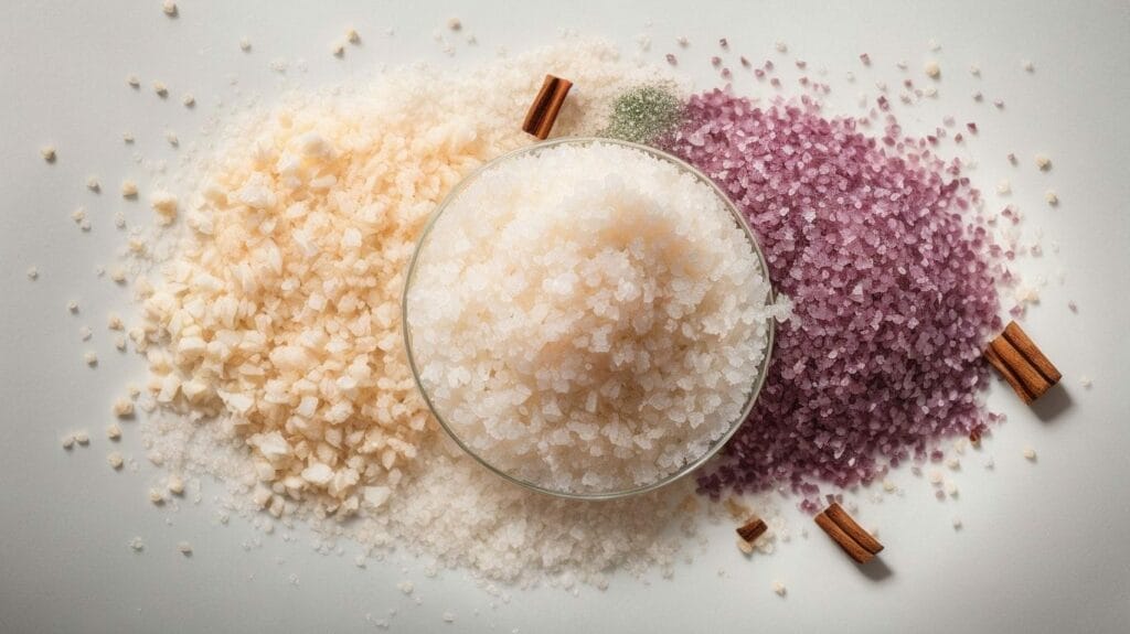 A bowl of kosher salt with cinnamon and other spices, perfect for enhancing your favorite recipes.